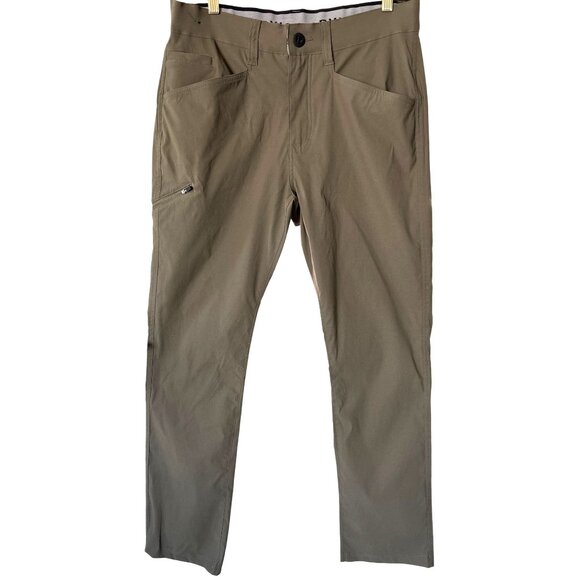 Orvis Mens‎ Tech Pants 32 X 32 Water Repellent Lightweight Olive Green Stretch - Picture 1 of 11